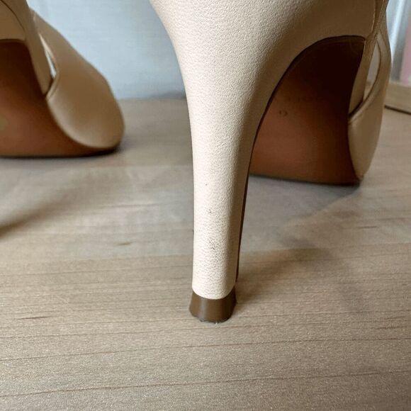 COLE HANN Maya Sling Back Nude Leather Pump - Picture 7 of 11